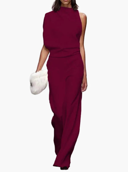 Mono elegante de una pieza para mujer con pierna ancha – Diseño moderno para día a día y eventos