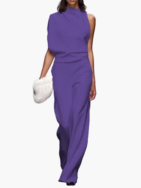 Mono elegante de una pieza para mujer con pierna ancha – Diseño moderno para día a día y eventos