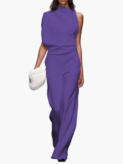 Mono elegante de una pieza para mujer con pierna ancha – Diseño moderno para día a día y eventos
