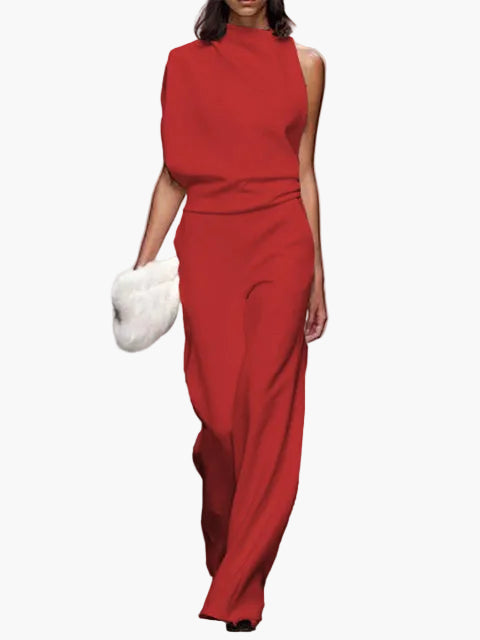 Mono elegante de una pieza para mujer con pierna ancha – Diseño moderno para día a día y eventos