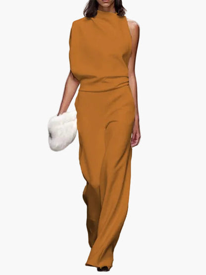 Mono elegante de una pieza para mujer con pierna ancha – Diseño moderno para día a día y eventos