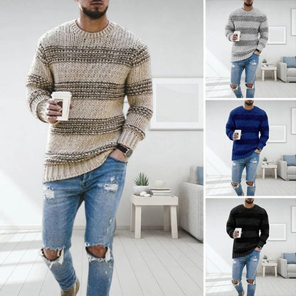 Herren Grobstrickpullover im Norweger-Stil – Modischer Winterpullover für Freizeit & Alltag