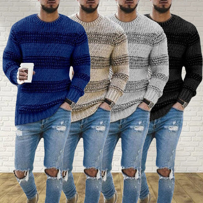Herren Grobstrickpullover im Norweger-Stil – Modischer Winterpullover für Freizeit & Alltag