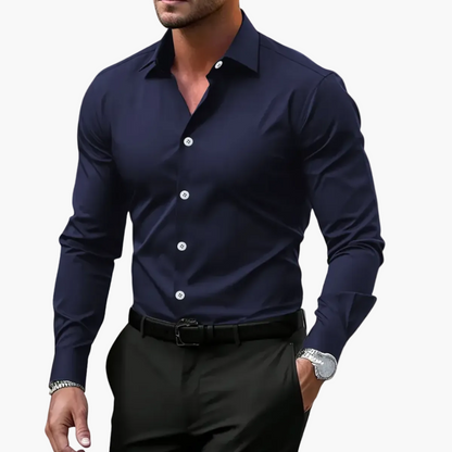 Camisa business casual para hombre – Estilo clásico para oficina y uso diario