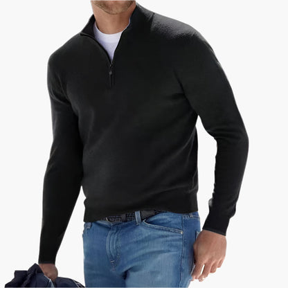 Herren Strickpullover mit Reißverschluss – Eleganter Freizeit- und Business-Look
