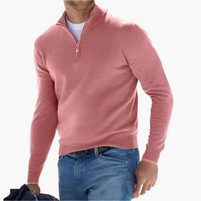 Herren Strickpullover mit Reißverschluss – Eleganter Freizeit- und Business-Look
