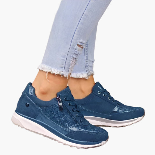 Dames sneakers met rits – Comfortabele alledaagse schoenen in modern design