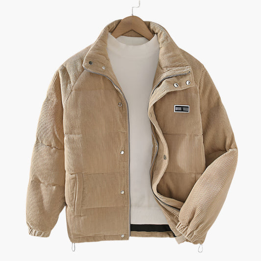 Herren Winter Steppjacke im Urban Streetstyle – Wattierte Freizeitjacke für kalte Tage