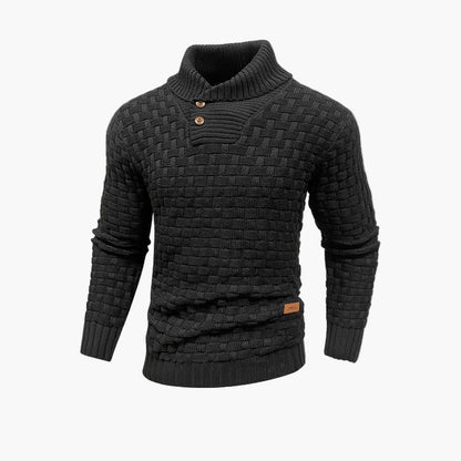 Maglione alla moda da uomo con bottoni – Look casual elegante per autunno e inverno
