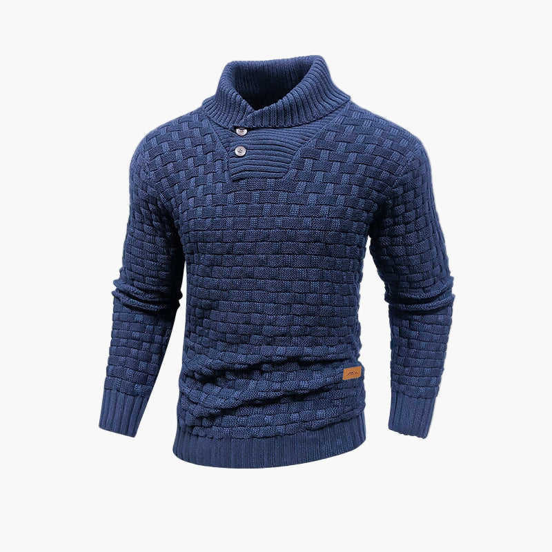 Maglione alla moda da uomo con bottoni – Look casual elegante per autunno e inverno