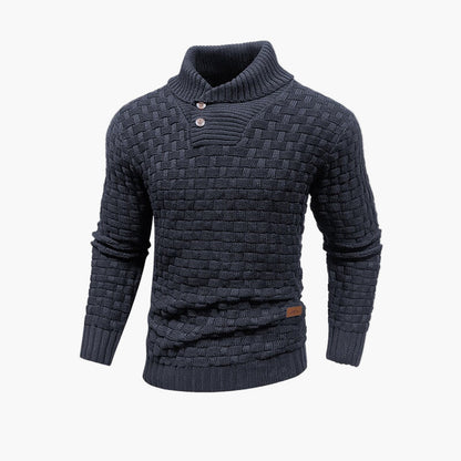 Maglione alla moda da uomo con bottoni – Look casual elegante per autunno e inverno