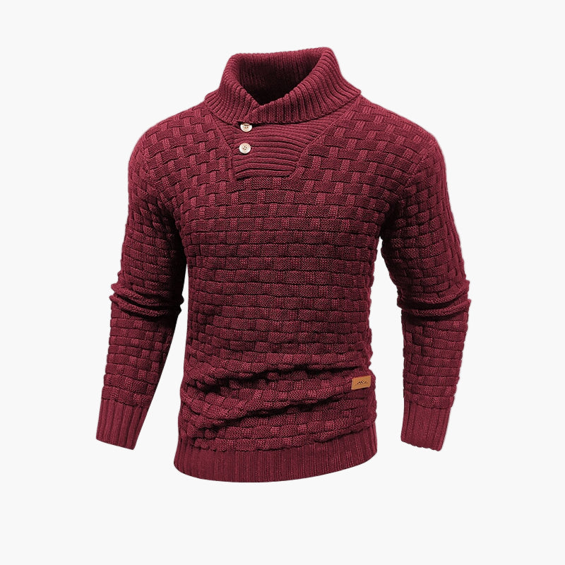 Maglione alla moda da uomo con bottoni – Look casual elegante per autunno e inverno
