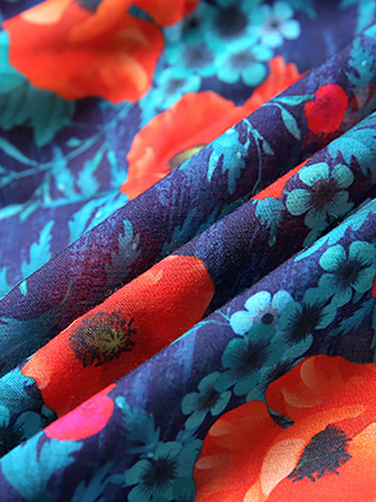 Dam Fritidsklänning med blommönster och lös passform – Perfekt för vardag och semester