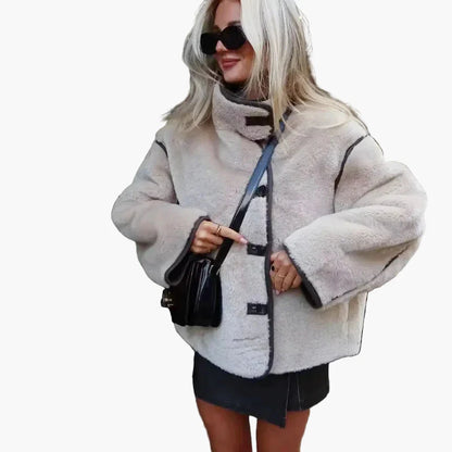 Dam Vinter oversize kappa i streetstyle-look – Moderiktig jacka för vardag och fritid