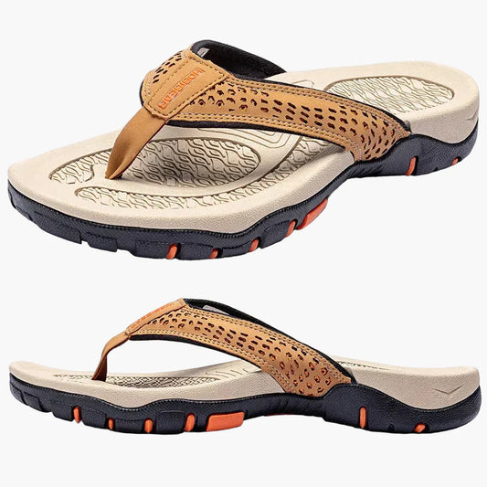 Heren teenslippers met voetboogondersteuning – sportieve comfortabele flip-flops voor dagelijks gebruik, strand & outdoor