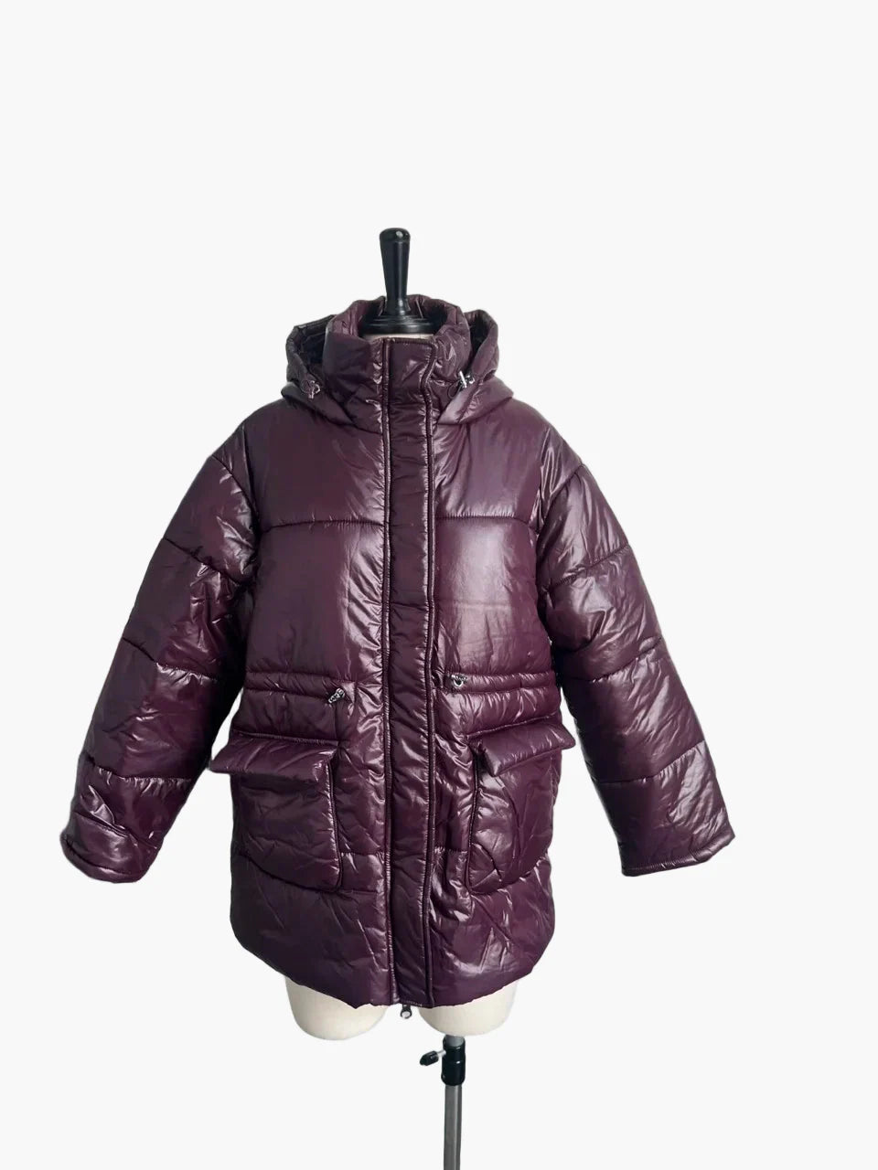Damen Winter Steppjacke mit Kapuze – Modischer, warmer Mantel für Freizeit und Alltag