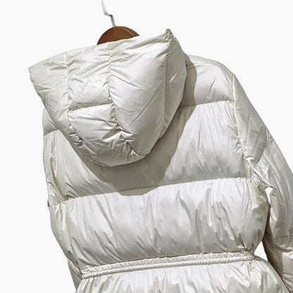 Damska zimowa kurtka pikowana z kapturem, swobodna i ciepła – idealna na co dzień i outdoor