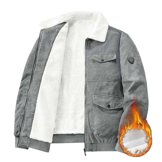 Herren Winterjacke mit Fleece-Innenfutter – Modische Freizeitjacke für kalte Tage