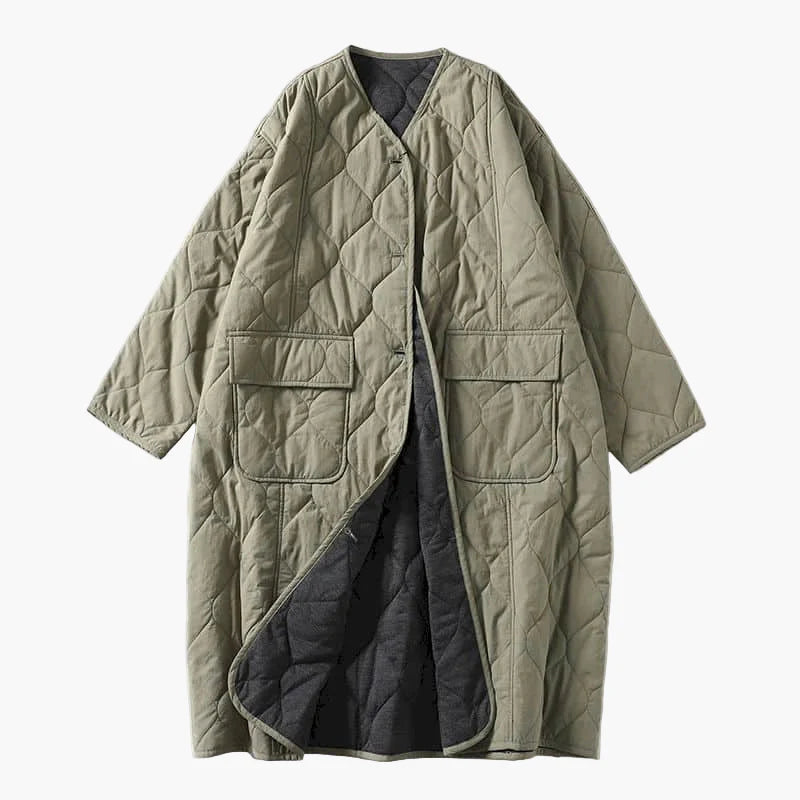 Damernas quiltade kappa övergångsjacka med fickor – Lässig komfort för vardag och fritid