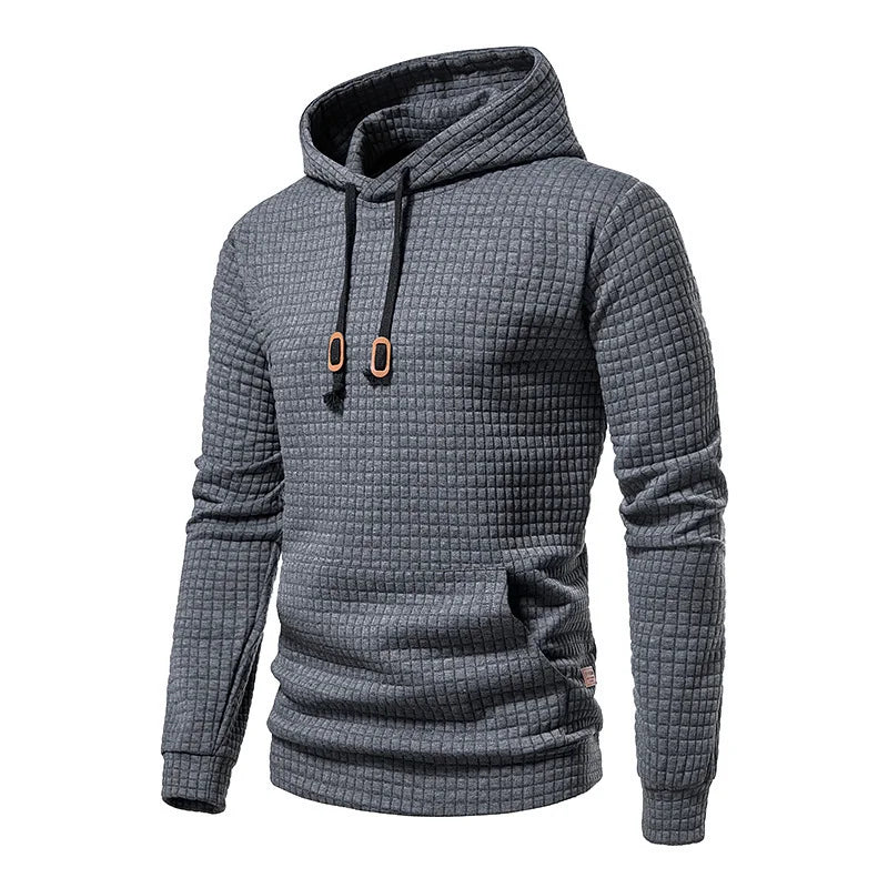 Leichter Herren Kapuzenpullover – Sommer Hoodie für Herren mit Struktur & Stil