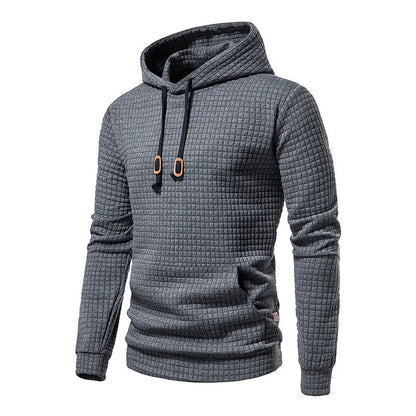 Leichter Herren Kapuzenpullover – Sommer Hoodie für Herren mit Struktur & Stil