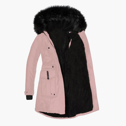 Damen Wintermantel Plus Size mit Kapuze – Vintage Parka für Alltag & Freizeit, Warm und Modisch