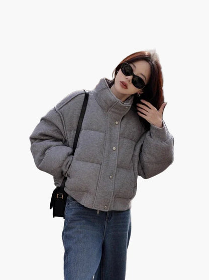 Dames vrijetijds steppjack in oversize-look – Modieuze overgangsjas voor dagelijks gebruik en streetstyle