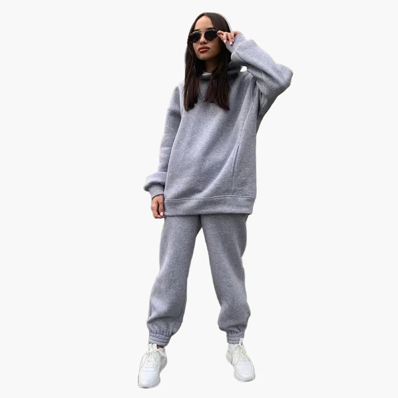 Dames Oversize Sweatshirt & Joggingbroek Set – Casual Vrijetijdslook voor Herfst en Winter
