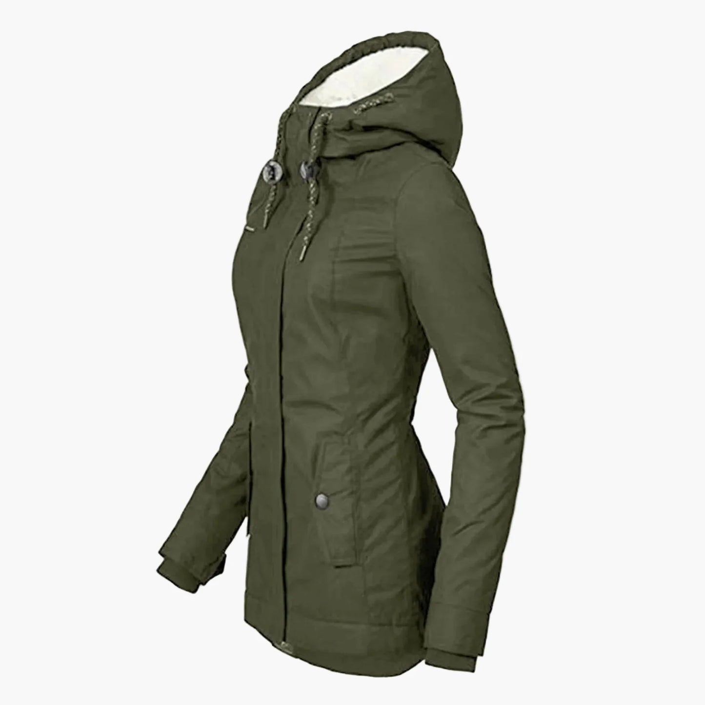 Damen Winterjacke mit Kapuze – Modischer Parka für kalte Tage, urbaner Stil, vielseitig