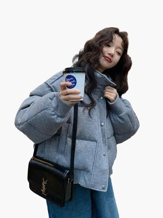 Dames vrijetijds steppjack in oversize-look – Modieuze overgangsjas voor dagelijks gebruik en streetstyle