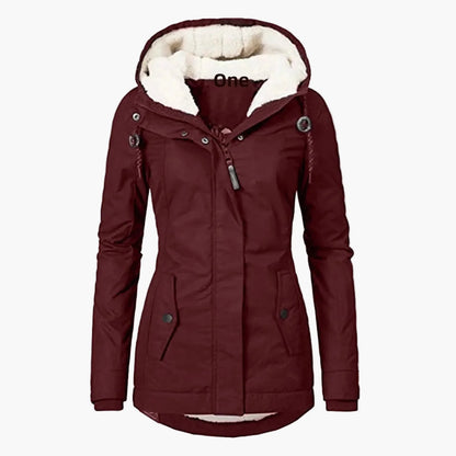 Damen Winterjacke mit Kapuze – Modischer Parka für kalte Tage, urbaner Stil, vielseitig