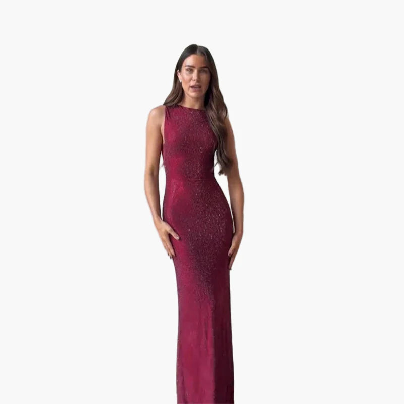 Abito da sera elegante bodycon da donna, aderente per occasioni festive