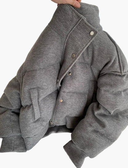 Dames vrijetijds steppjack in oversize-look – Modieuze overgangsjas voor dagelijks gebruik en streetstyle