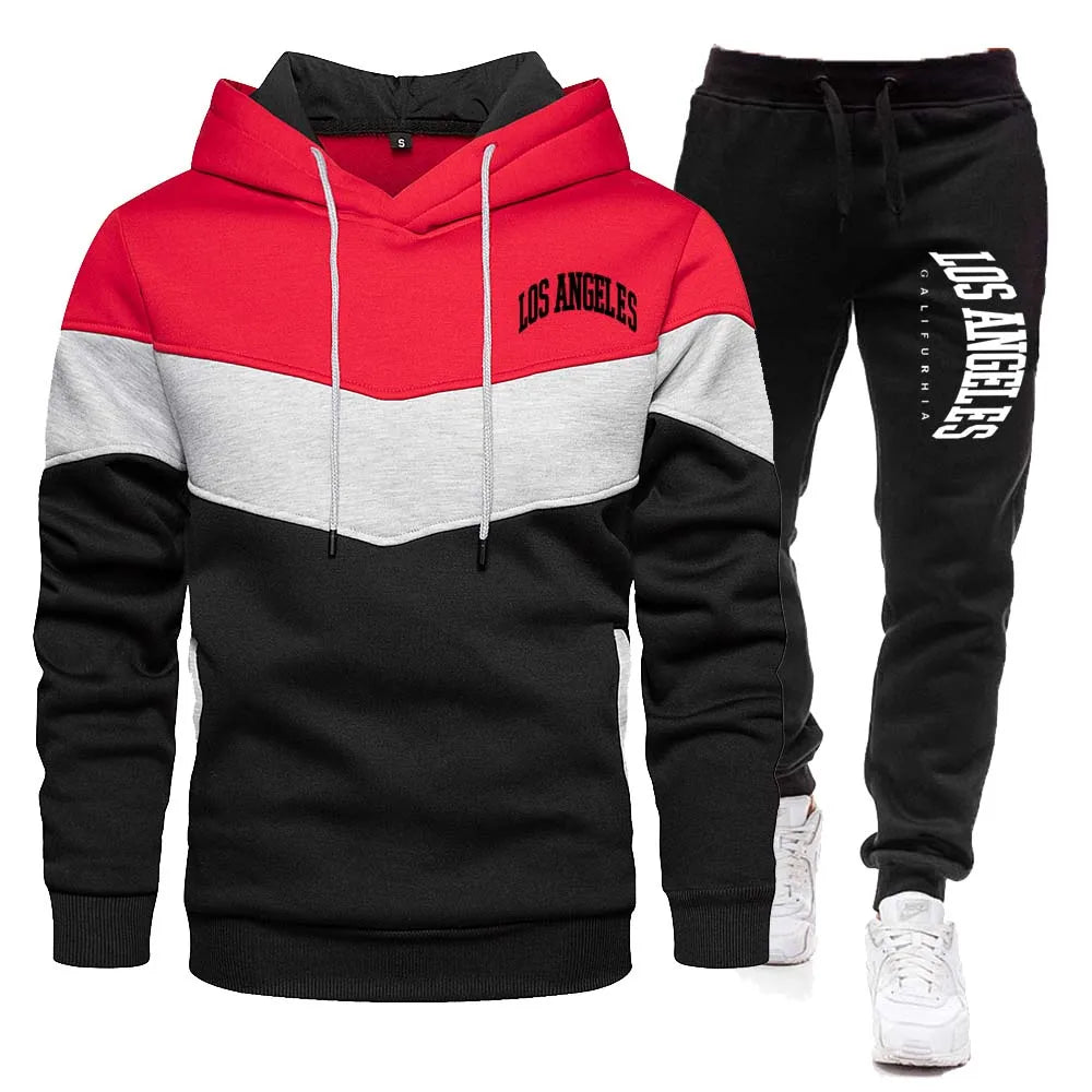 Melvin - Trainingspak set met capuchonsweatshirt en joggingbroek voor mannen