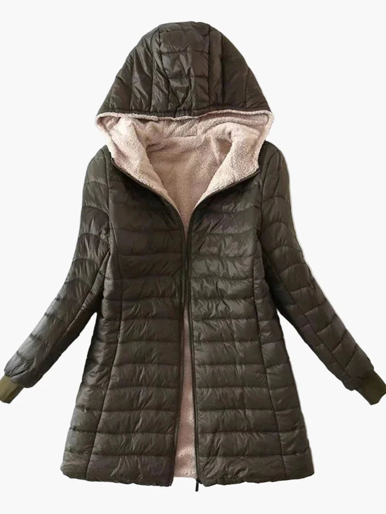 Damen Winter Steppjacke mit Kapuze – Modisch & Warm für Alltag und Freizeit