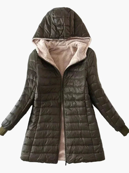 Damen Winter Steppjacke mit Kapuze – Modisch & Warm für Alltag und Freizeit