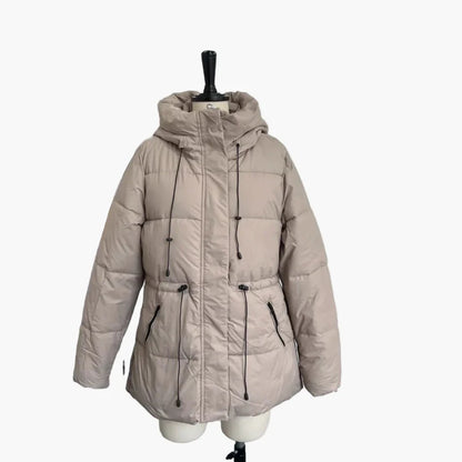 Damen Winter Steppjacke mit Kapuze – Modischer, warmer Mantel für Freizeit und Alltag