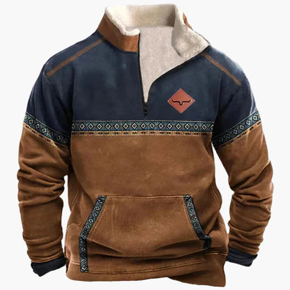 Herren Wild West Vintage Pullover – Stilvoller Freizeit-Sweater mit Western-Charme