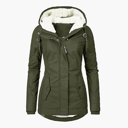 Damen Winterjacke mit Kapuze – Modischer Parka für kalte Tage, urbaner Stil, vielseitig