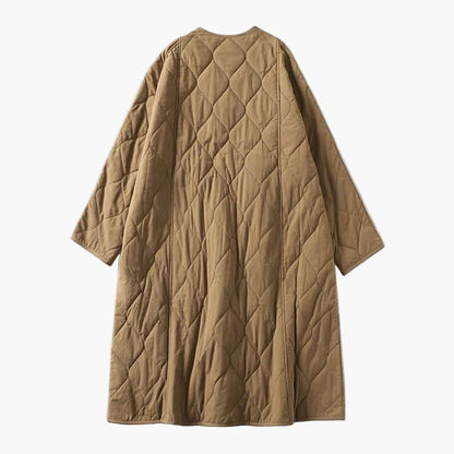 Damernas quiltade kappa övergångsjacka med fickor – Lässig komfort för vardag och fritid