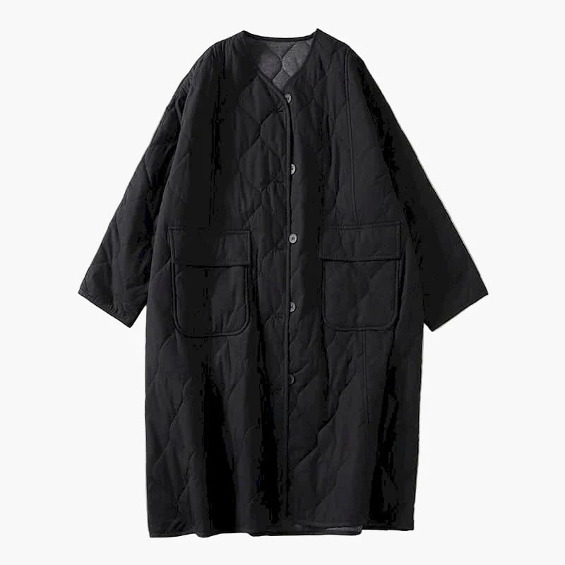 Damernas quiltade kappa övergångsjacka med fickor – Lässig komfort för vardag och fritid