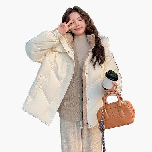 Damen Winter Steppjacke Oversized – Komfortabler Freizeitmantel für den Alltag