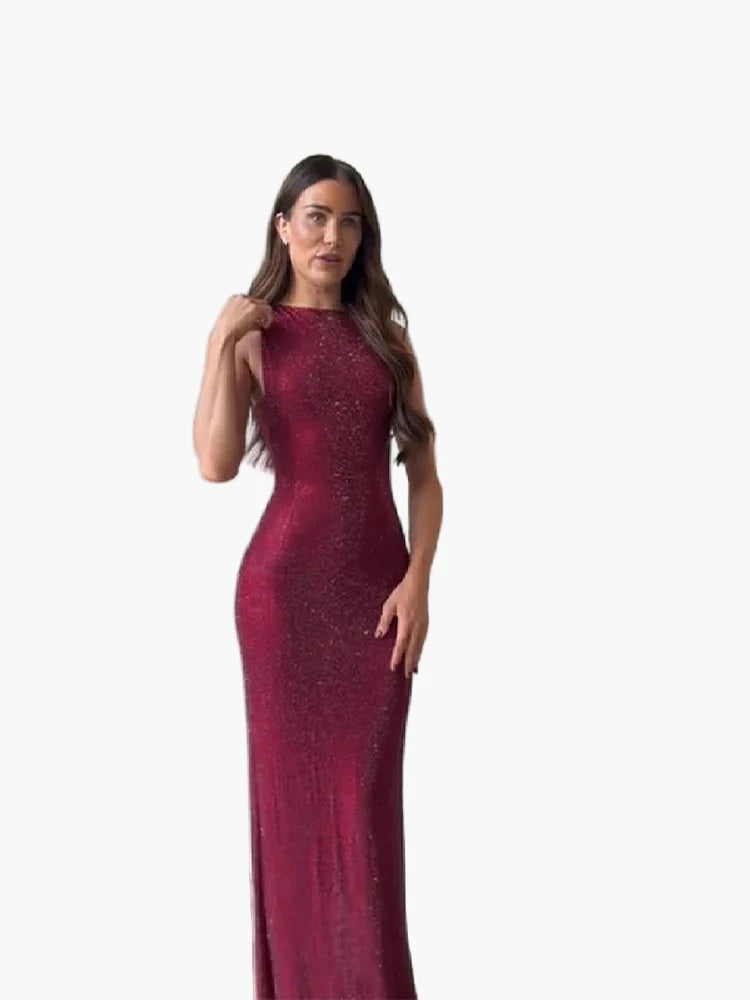 Vestido de noche elegante para mujer, bodycon y ajustado para ocasiones festivas