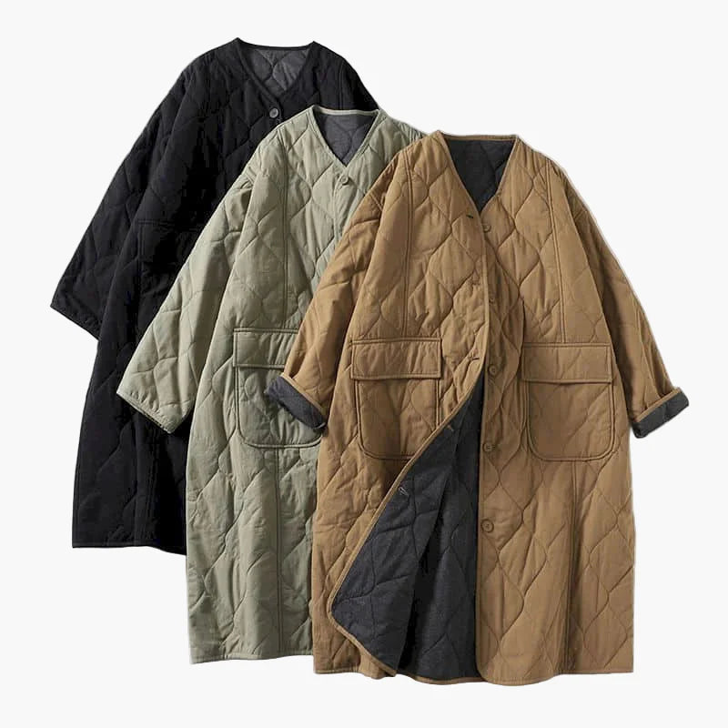 Damernas quiltade kappa övergångsjacka med fickor – Lässig komfort för vardag och fritid