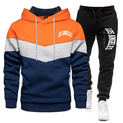 Melvin - Trainingspak set met capuchonsweatshirt en joggingbroek voor mannen