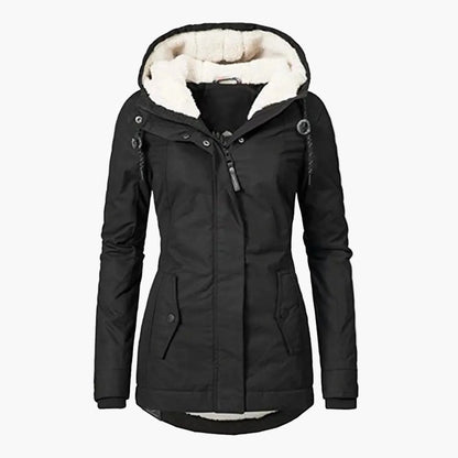 Damen Winterjacke mit Kapuze – Modischer Parka für kalte Tage, urbaner Stil, vielseitig