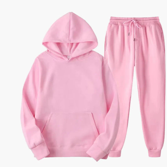 Damen Freizeit Jogginganzug Set Hoodie und Jogginghose – Lässiger Streetwear-Look, ideal für Alltag und Sport