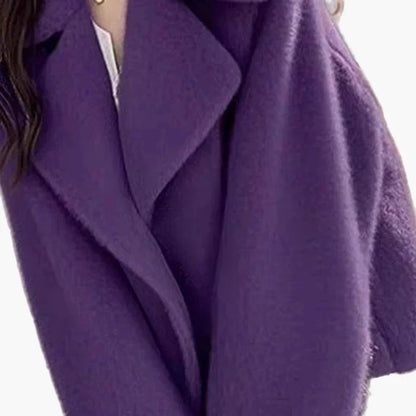 Damernas moderiktiga oversized kortjacka för höst och vinter – Elegant city-look