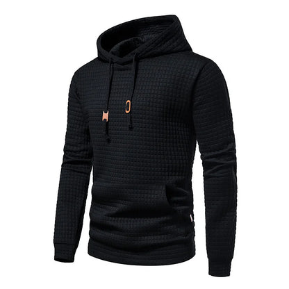 Leichter Herren Kapuzenpullover – Sommer Hoodie für Herren mit Struktur & Stil