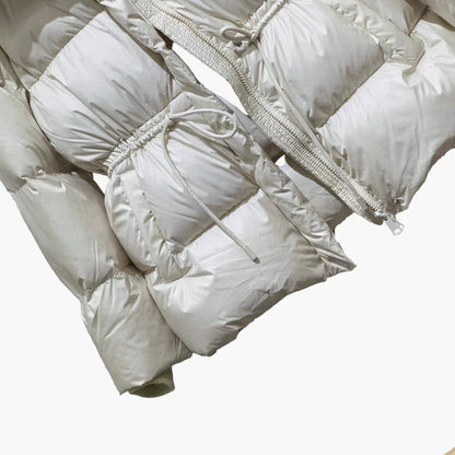 Damska zimowa kurtka pikowana z kapturem, swobodna i ciepła – idealna na co dzień i outdoor